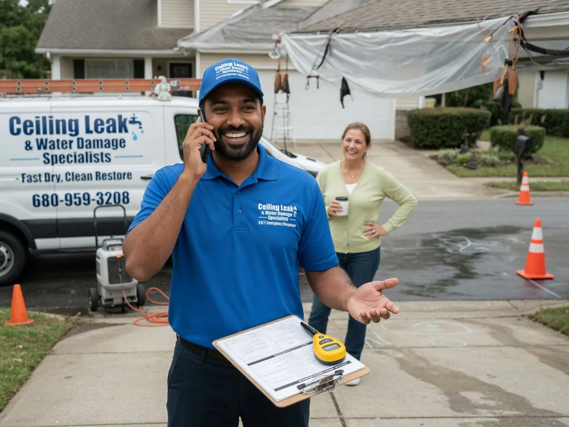 Ceiling Leak Cleanup Union Hill, IL FAQs